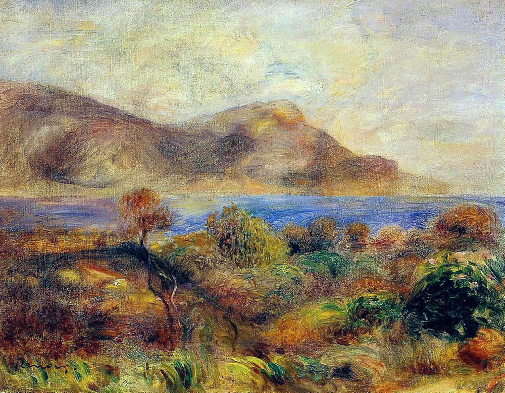 Pierre-Auguste Renoir Mediteranean Landscape, 1905 oil painting reproduction