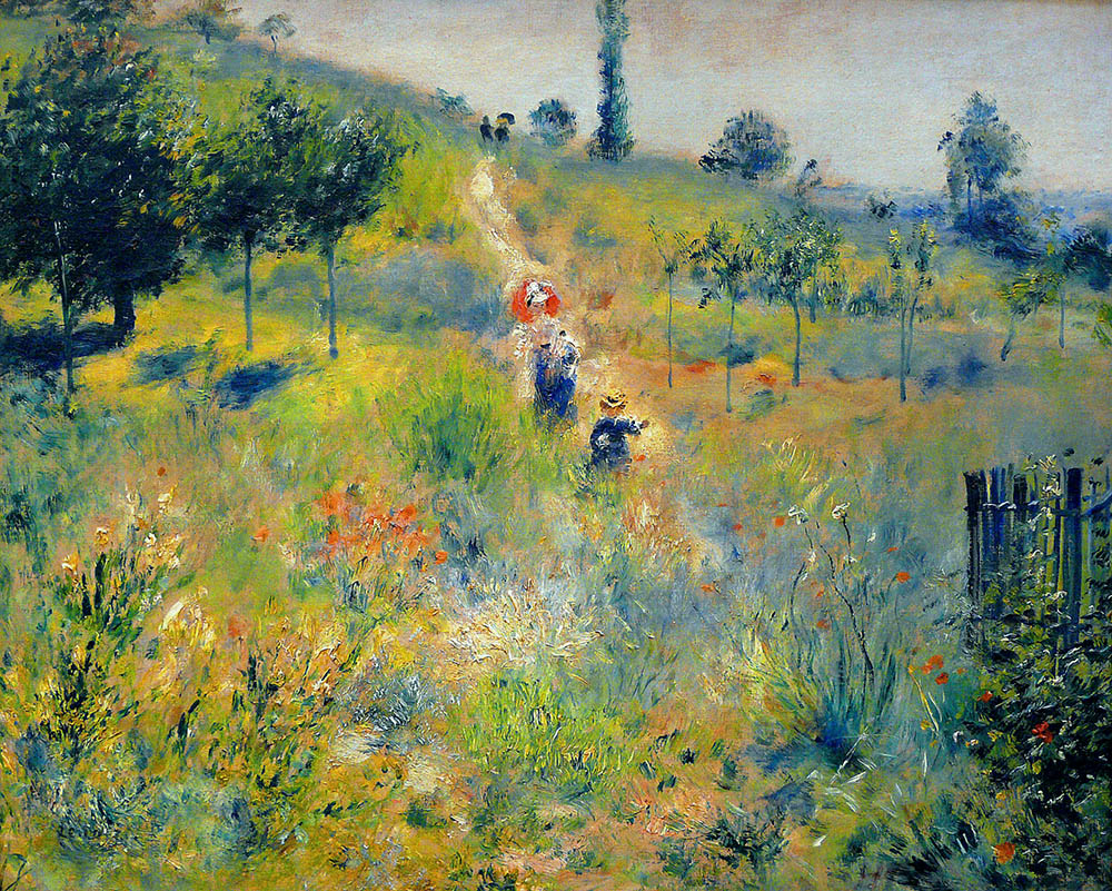 Pierre-Auguste Renoir Path Leading through Tall Grass, 1876-77 oil painting reproduction