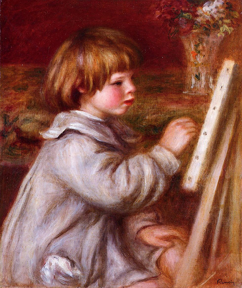 Pierre-Auguste Renoir Portrait of Claude Renoir Painting , 1907 oil painting reproduction