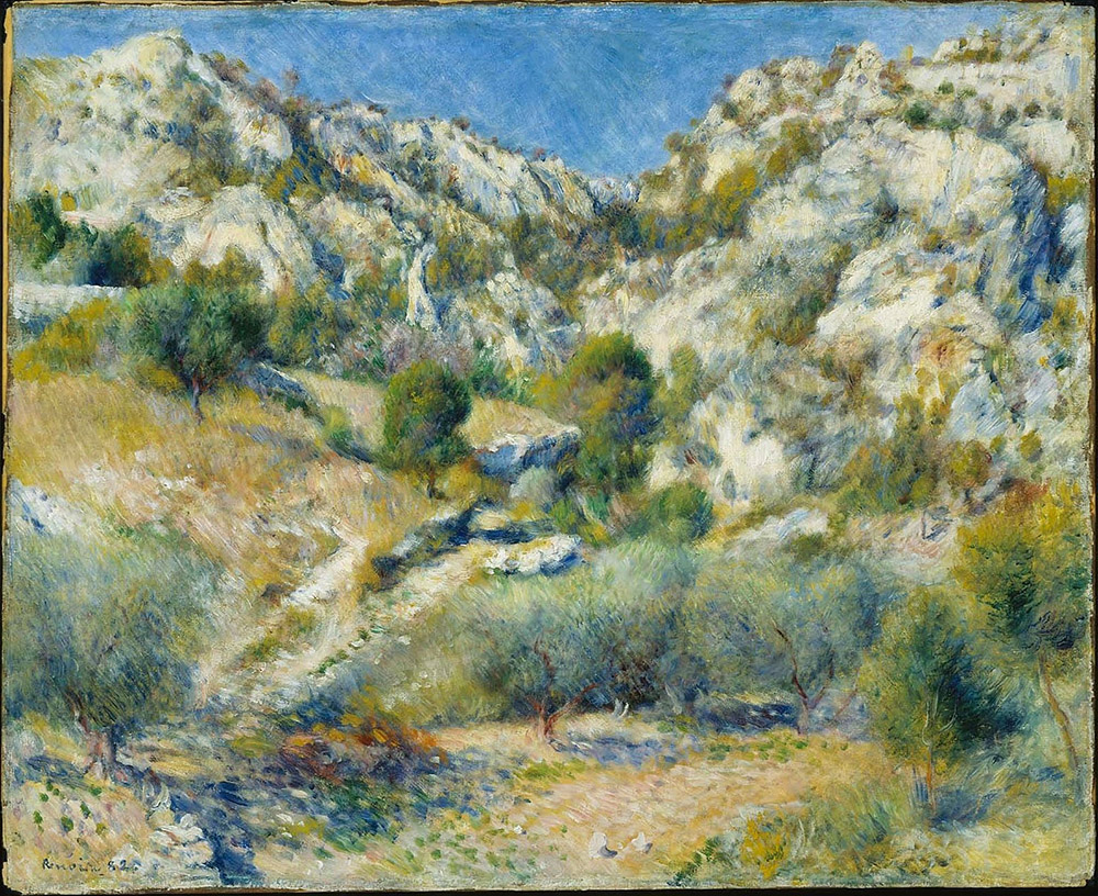 Pierre-Auguste Renoir Rocky Craggs at l'Estaque, 1882 oil painting reproduction