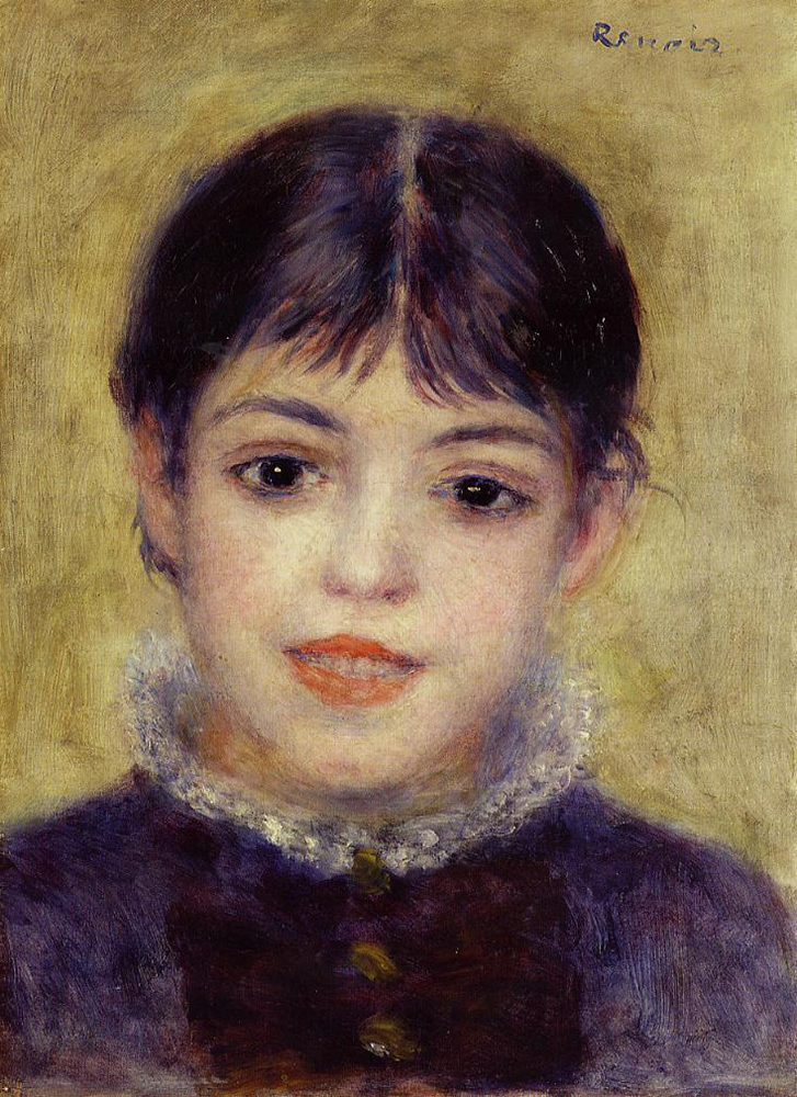 Pierre-Auguste Renoir Smiling Young Girl, 1878 oil painting reproduction