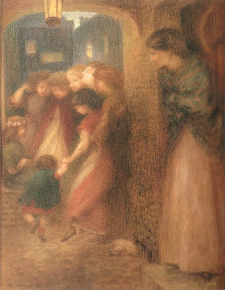 Dante Gabriel Rossetti The Gate of Memory, 1864 oil painting reproduction