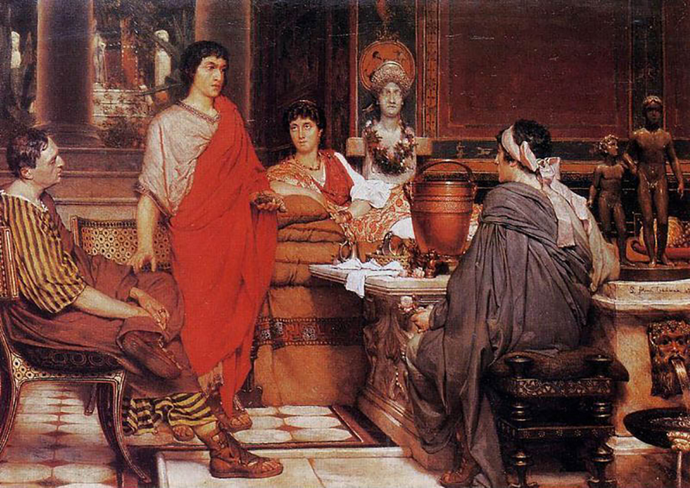 Lawrence Alma-Tadema Architecture in Ancient Rome  oil painting reproduction