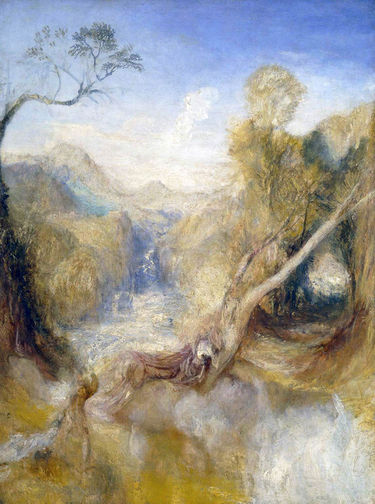 J.M.W. Turner The Death of Actaeon, with a Distant View of Montjovet, Val d'Aosta, 1837 oil painting reproduction