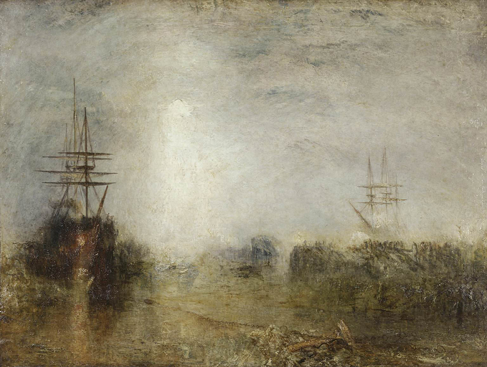 J.M.W. Turner Whalers (Boiling Blubber) Entangled in Flaw Ice, Endeavouring to Extricate Themselves, 1846 oil painting reproduction