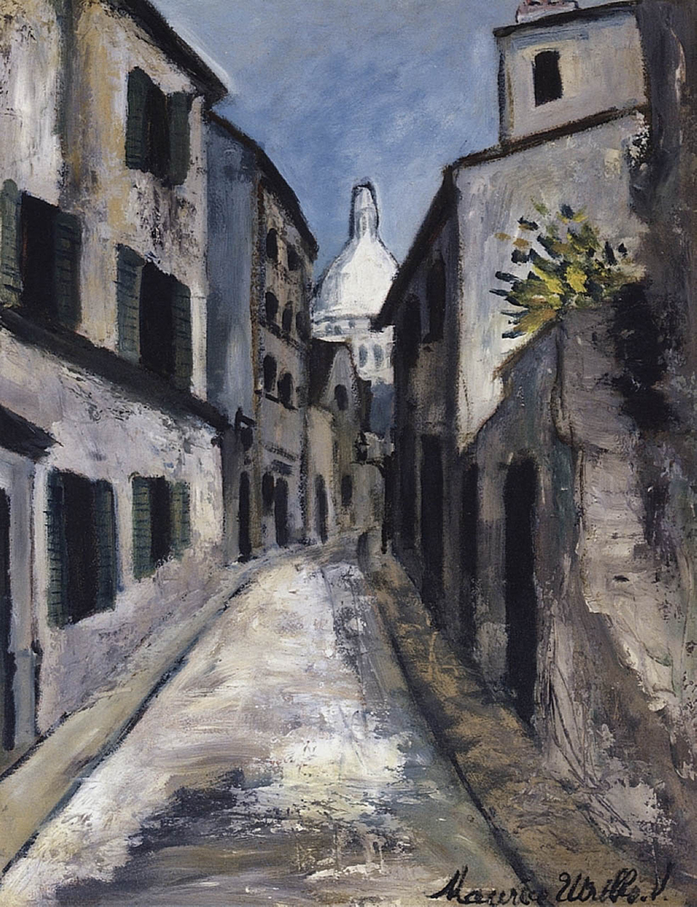 Maurice Utrillo Saint-Rustique Street, 1910 oil painting reproduction