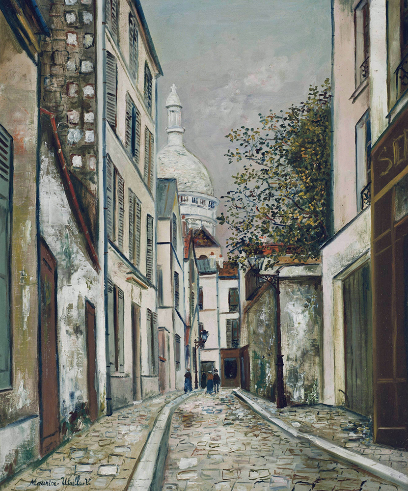 Maurice Utrillo Saint-Rustique Street, 1921 oil painting reproduction