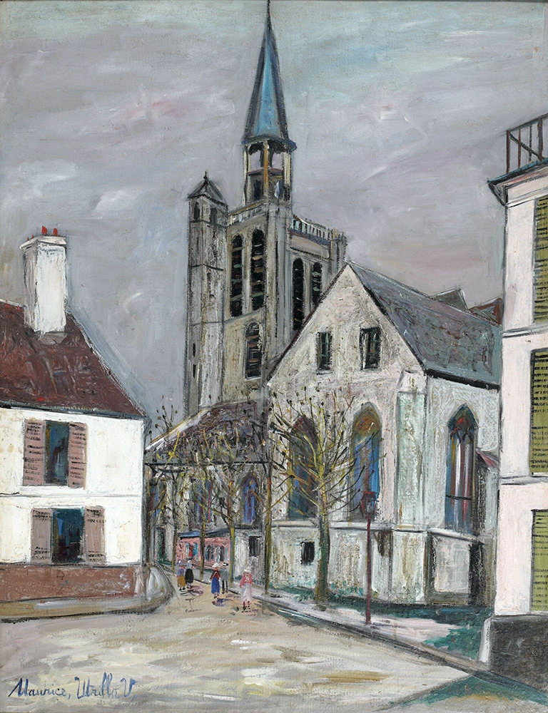 Maurice Utrillo The Church of Fere-en-Tardenois (Aisne), 1940 oil painting reproduction