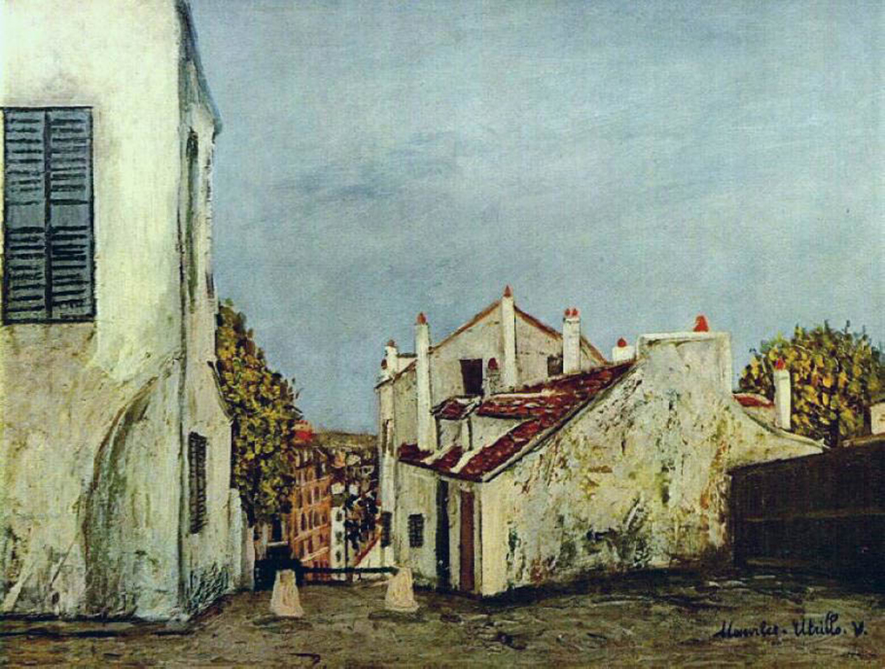 Maurice Utrillo Houses in Montmartre oil painting reproduction