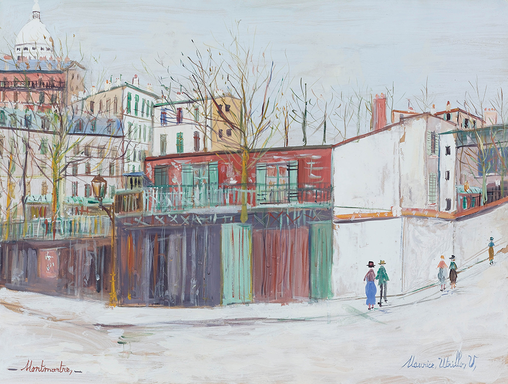 Maurice Utrillo Lamarck Street at Montmartre, 1935 oil painting reproduction