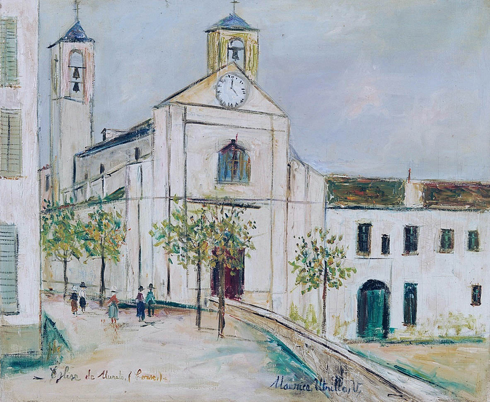 Maurice Utrillo The Church of Murato, Corsica, 1933 oil painting reproduction