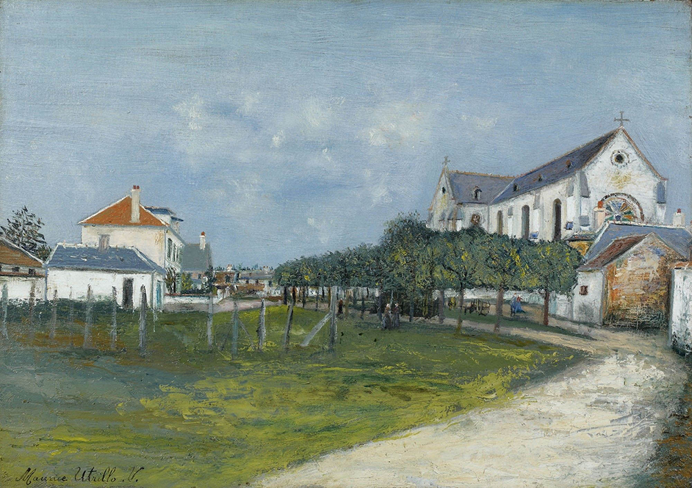 Maurice Utrillo The Church of Saint-Jean-aux-Bois (Oise), 1914 oil painting reproduction