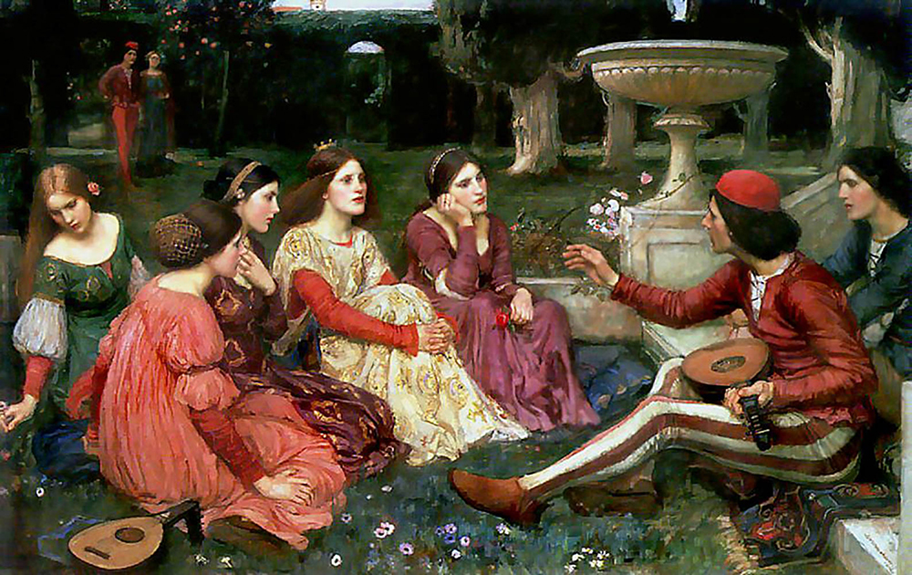 John William Waterhouse Decameron oil painting reproduction