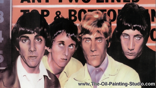 Pop and Rock Portraits - Rock - The Who painting for sale Who2