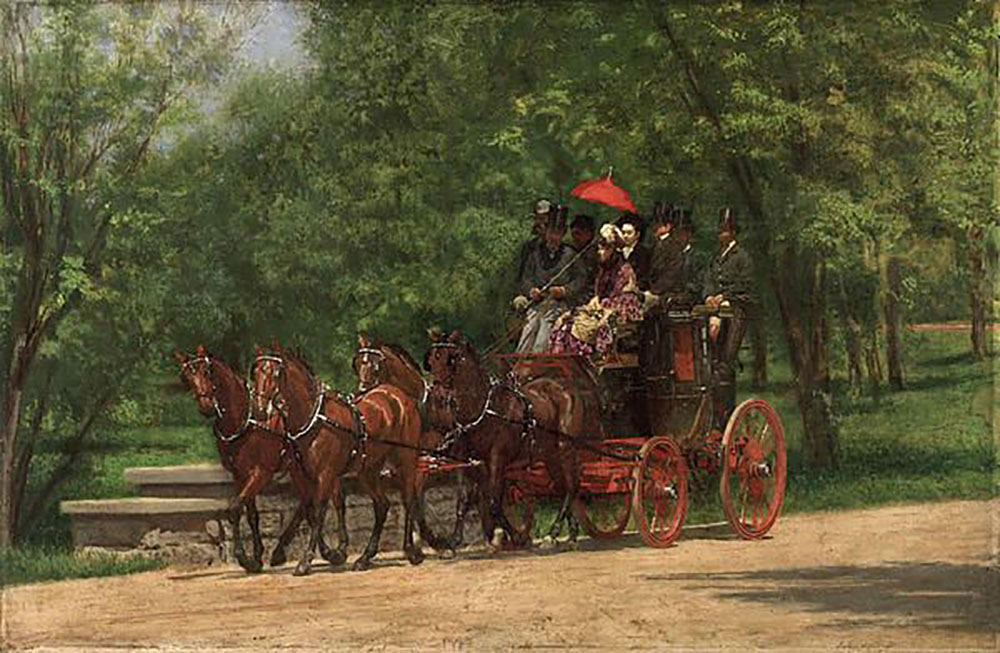 Thomas Eakins Coach and Horse oil painting reproduction