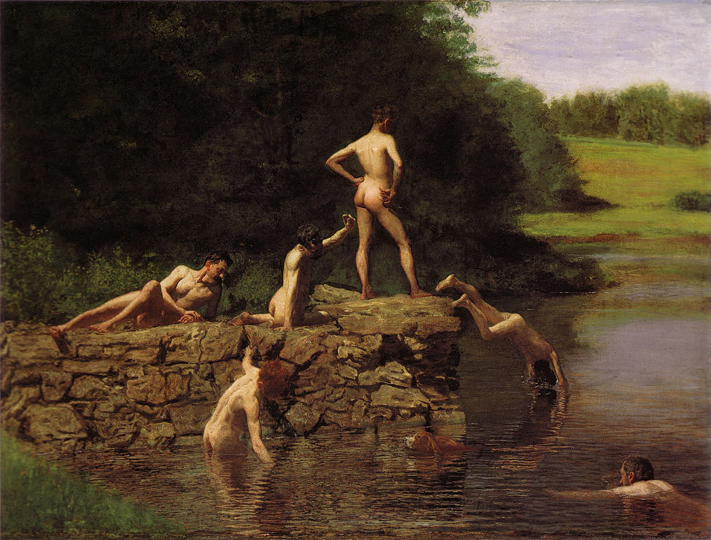 Thomas Eakins Swimming Hole oil painting reproduction