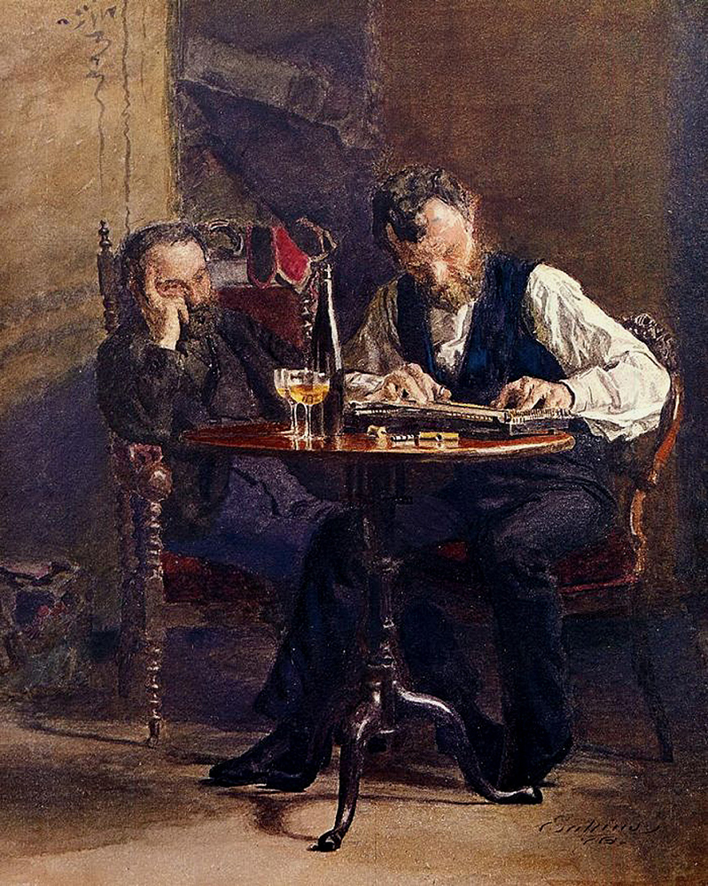 Thomas Eakins Zither Player, 1876 oil painting reproduction