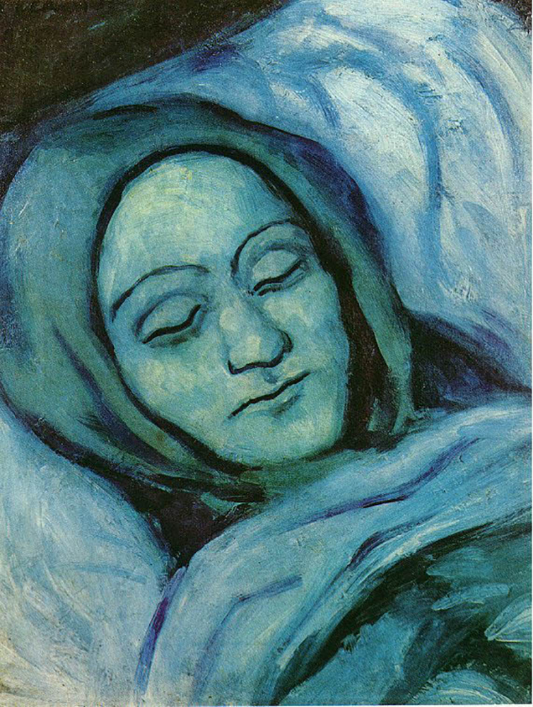 Pablo Picasso Tête d'une femme morte 1902 oil painting reproduction