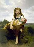 William-Adolphe Bouguereau The Elder Sister2 oil painting reproduction