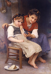 William-Adolphe Bouguereau Little Sulky (1888) oil painting reproduction