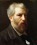William-Adolphe Bouguereau Self Portrait Presented To M. Sage (1886) oil painting reproduction