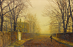 John Atkinson Grimshaw Golden Autumn oil painting reproduction