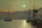 John Atkinson Grimshaw South Bay, Scarborough, 1882 oil painting reproduction