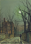John Atkinson Grimshaw Under the Moon, 1882 oil painting reproduction