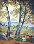 Henri Lebasque Landscape, 1911 oil painting reproduction