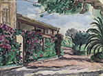 Henri Lebasque The Garden at Cannet, 1920 oil painting reproduction