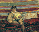 Henri Lebasque Young Boy Reading oil painting reproduction