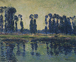 Gustave Loiseau Poplars on the Bank of the Eure oil painting reproduction