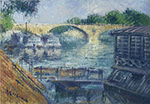 Gustave Loiseau The Boats on the Seine oil painting reproduction
