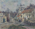 Gustave Loiseau Winter at Chaponval, 1908 oil painting reproduction