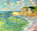 Claude Monet Cliffs at Amont, 1885 oil painting reproduction