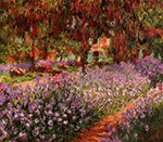 Claude Monet Irises in Monet's Garden 02, 1800 oil painting reproduction