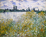 Claude Monet Isle of Flowers on Siene near Vetheuil, 1880 oil painting reproduction