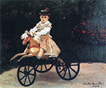 Claude Monet Jean Monet on a Mechanical Horse, 1872 oil painting reproduction