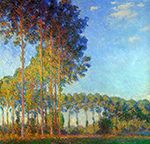Claude Monet Poplars on the Banks of the River Epte, Seen from the Marsh, 1891-92 oil painting reproduction