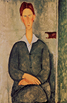 Amedeo Modigliani Giovanotto dai Capelli Rosse oil painting reproduction