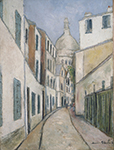 Maurice Utrillo Saint-Rustique Street, 1911 oil painting reproduction