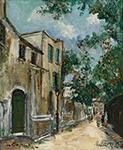 Maurice Utrillo Saint-Vincent Street at Montmartre, 1939 oil painting reproduction