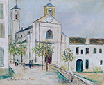 Maurice Utrillo The Church of Murato, Corsica, 1933 oil painting reproduction