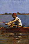 Thomas Eakins John Biglin in a Single Scull  oil painting reproduction